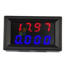 DC0-500V 0-10A 4 Bit Voltmeter Voltage & Current Meter Adjustable Voltage Meter