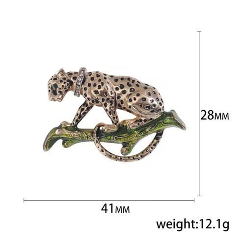 Nuevo Broche Esmalte Leopardo Prendedores Animal Juego de 6 - Imagen 5 de 8