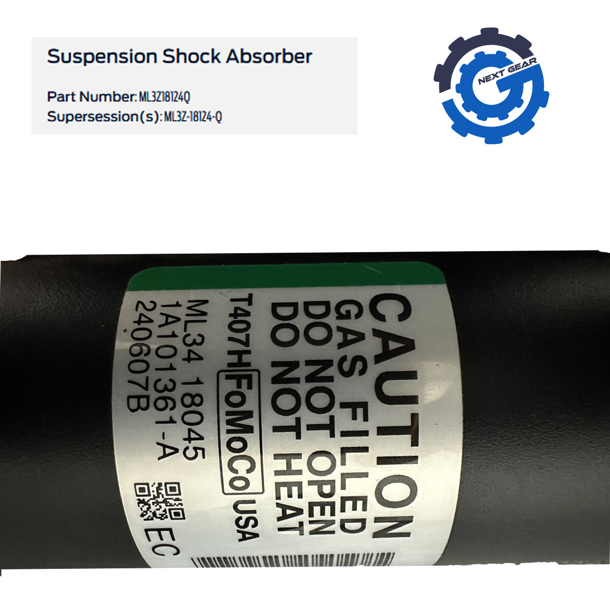 NEW OEM FORD FRONT STRUT SHOCK SPRING LH OR RH 2021-25 FORD F-150 4X4 ML3Z18124Q