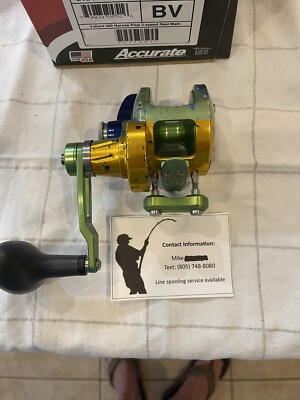 Accurate BV2 500N Plus New Model Live bait Custom Color Mahi USA