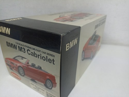 BMW M3 CABRIOLET KYOSHO RED 08505R Diecast Scala 1/18-Y1-B9 - Foto 2 di 18