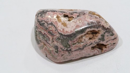 High quality rhodochrosite freeform Made in Brazil w Botryoidal inclusions - Picture 3 of 9