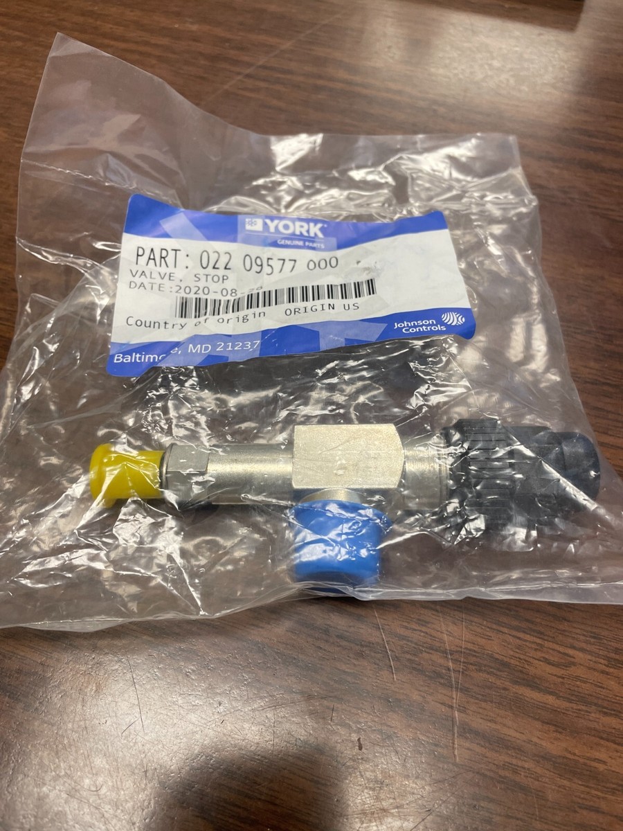 YORK 022 09577 000 / 02209577000 STOP VALVE | eBay