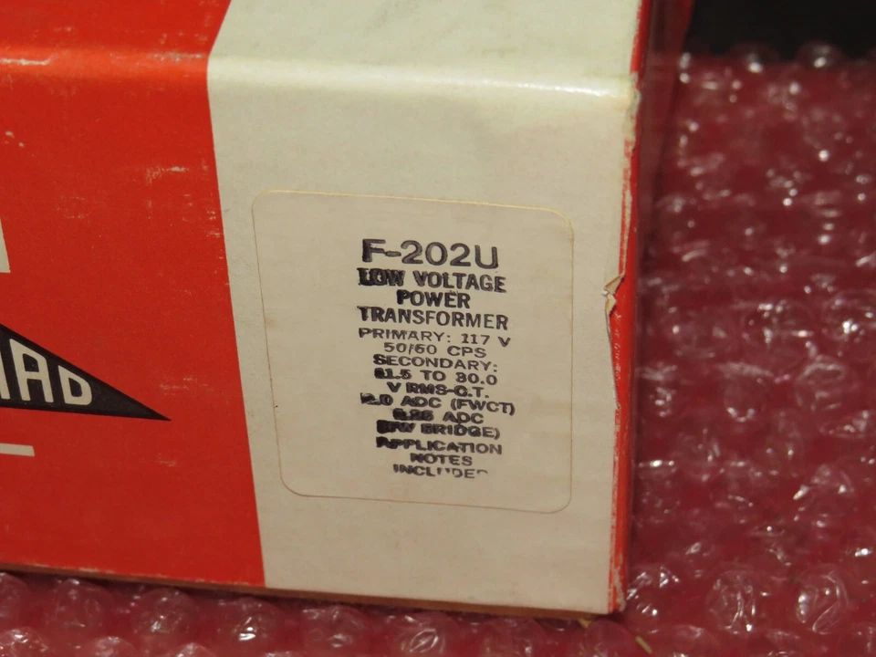 4x NEW TRIAD  F-202U LOW VOLTAGE POWER TRANSFORMERS LOT OF 4 - Image 2 of 3