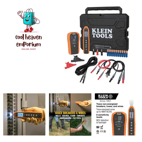 Advanced Circuit Breaker Finder and Wire Tracer Kit for Energized and Non-Ene...