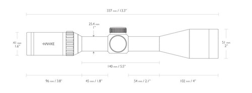 Hawke Vantage 3-12x44 Side Focus PX Half MilDot Telescopic Rifle Scope 14160 - 第 3/9 張圖片