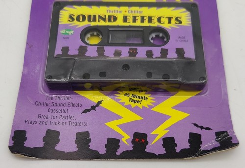 NEW VTG Halloween Sounds Thriller Chiller Sound Effects Cassette Tape Horror NOS - Picture 3 of 4