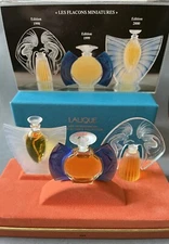 LALIQUE Ultimate Collection Les Introuvables 1998-2000 Miniature Perfume Set NEW