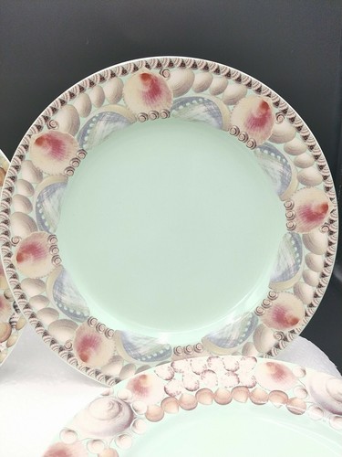 Set/4 Rosanna "Souvenir from the Sea" Retro Salad 8.25" Plates Original Box - Picture 3 of 12