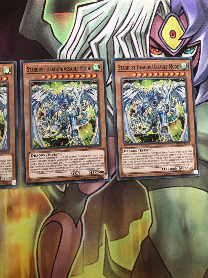 OP10-EN015 Yugioh 3x Stardust Dragon/Assault Mode Common - Image 3 of 3