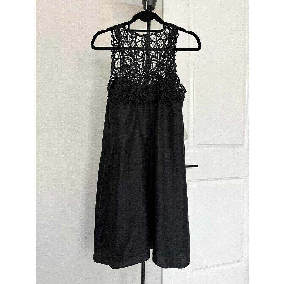 Calypso St. Barth Black Silk Lace Trim Dress Size XS Witchy Goth Romantic  Flowy | eBay
