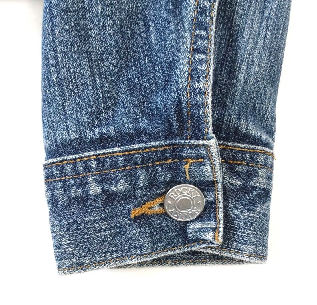Rocky Blue Denim Jacket Womens Size S 100% Cotton H&M Rocky Rocky Blue Denim Jacket Womens Size S 100% Cotton H&M Rocky