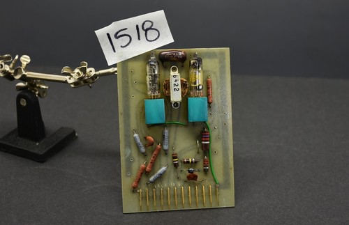 Vintage Mann-Russell Mini Tube Amp Pre-Amp Circuit Board w/Raytheon 5643 GE 6021