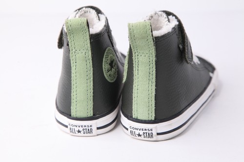 Converse Infant High Lifestyle Shoes Size 7 Green Leather |A01473C| - Picture 6 of 10