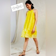 NEW Anthropologie Boho Halter Tunic Dress by Forever That Girl size S oversized