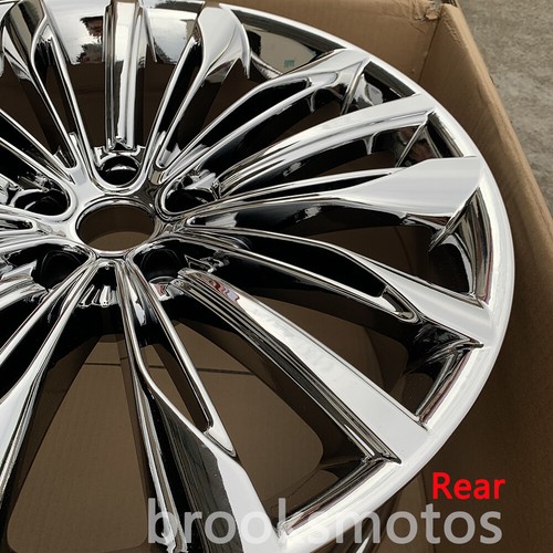 19" CHROME STYLE WHEELS RIMS FITS BMW 2008-2015 7 SERIES 740 750LI F01 F02 F03 - Picture 9 of 11