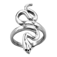 Stainless Steel Vertical Snake Ring