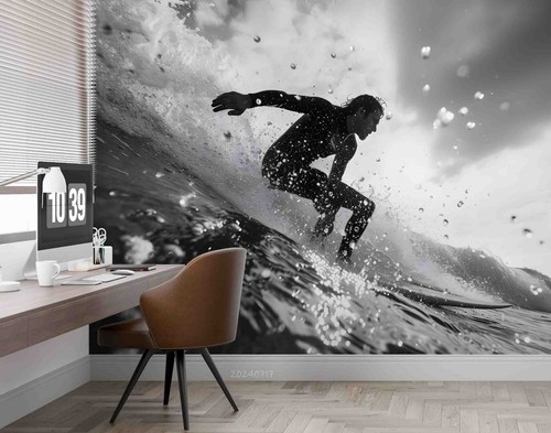 3D Surf Character Sea Motion Sports Wallpaper Wall Murals Removable Wallpaper 1 - Picture 3 of 5