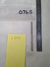 1 NEW  533 .0765" CHUCKING REAMER HSS. STRAIGHT FLUTE. USA MADE. (X202)