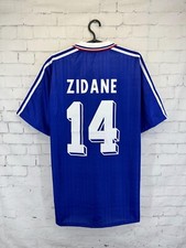 FRANCE TEAM 14 ZIDANE 1994 1996 RETRO VINTAGE SOCCER FOOTBALL SHIRT JERSEY HOME