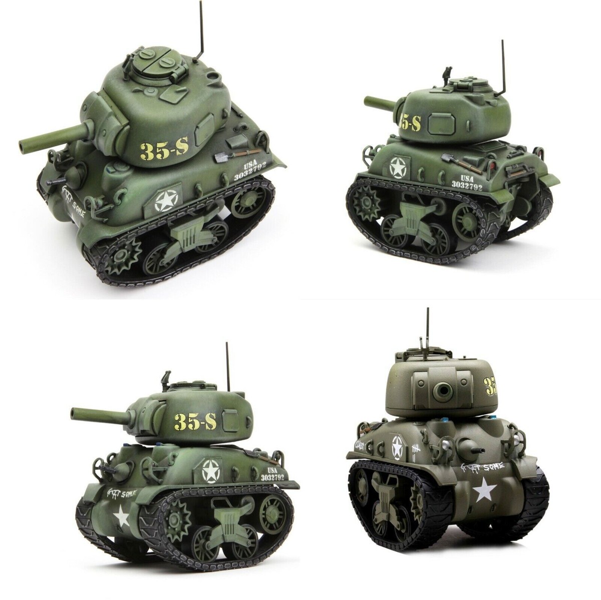 CUTE M4A1 Sherman U.S Medium Tank Military Model Kit MENG-World
