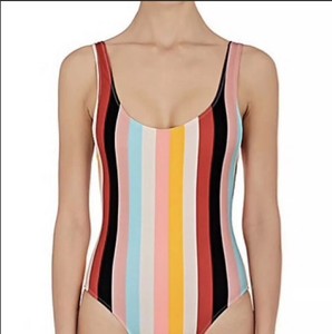 and striped swimwear