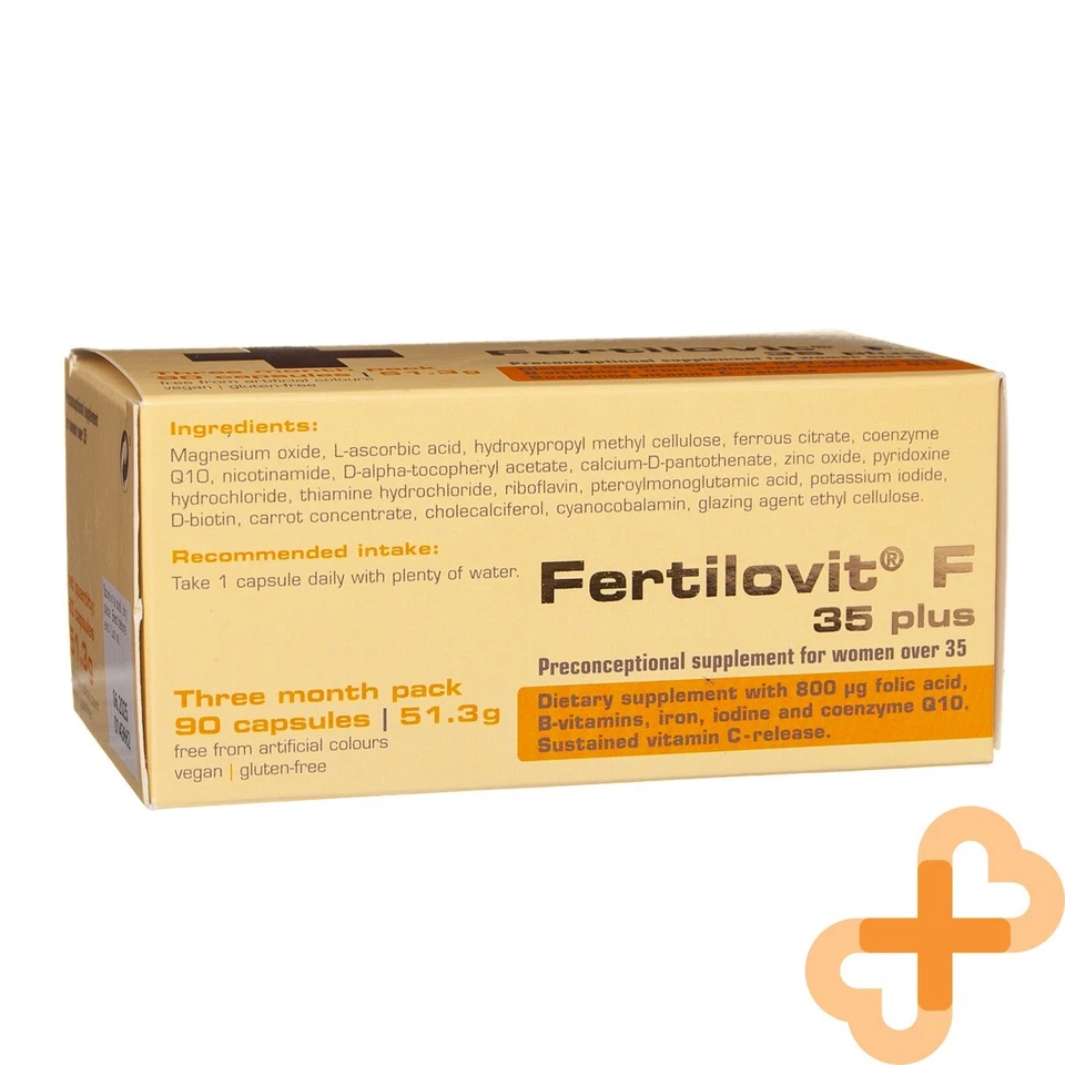 FERTILOVIT F 35 PLUS Women Fertility Supplement 90 Capsules Multimineral Vitamin - Image 4 of 4