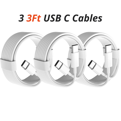 PD 60W USB-C to USB-C Fast Charger Charging Cord Cable For Samsung Macbook Pro - Picture 11 of 12