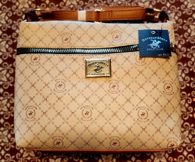 New With Tags Beverly Hills Polo Club Beige/Tan Bag BHCH3390 
