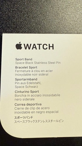 Black Original Genuine Apple Brand Watch Sport Band - M/L 46mm - Mint Condition - Zdjęcie 5 z 8