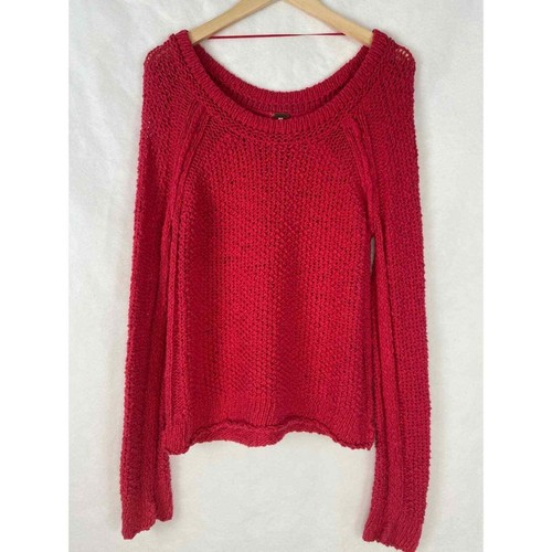 Free People Women's Hot Pink Sweater Long Sleeve Size Small | eBay