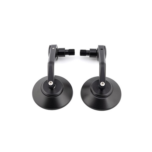 Black Handlebar End Side Mirror M16 Bolt-on For Yamaha XSR700 FZ8 MT-09 MT-07 - Picture 3 of 14