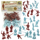 BMC REVOLUTIONARY WAR Plastic Army Men RED British BLUE American Soldier Figures