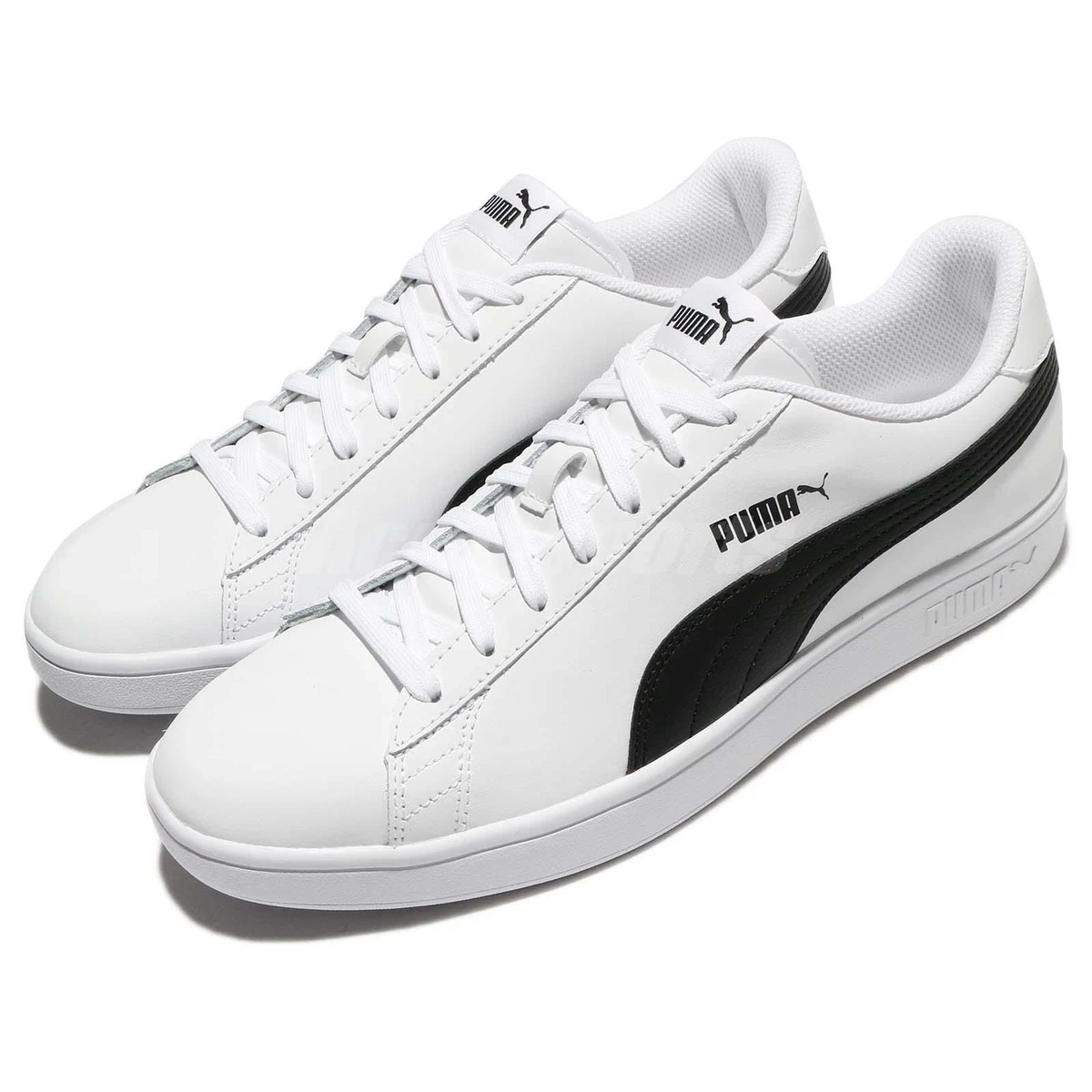 Puma Smash V2 L White Black Classic Men Shoes Sneakers Trainers 365215-01