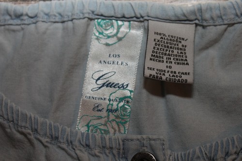 GUESS Los Angeles Girls Size 10 Lightweight One Piece Romper Jumpsuit Shorts - Picture 10 of 12