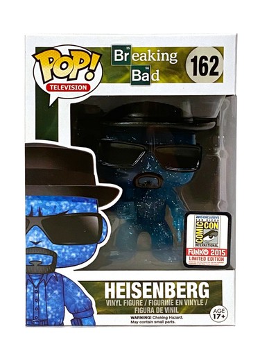 Funko Pop! Breaking Bad #162 Blue Crystal Heisenberg 2015 SDCC NIB RARE VHTF - Picture 2 of 10