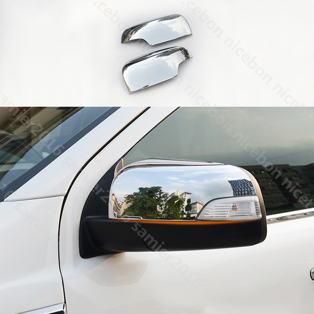 2pc Chrome Rear View Side Mirror Cover trim for Ford Ranger 20152019