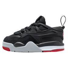Jordan 4 RM Baby/Toddler Shoes Black/Wolf Grey/White/Varsity Red