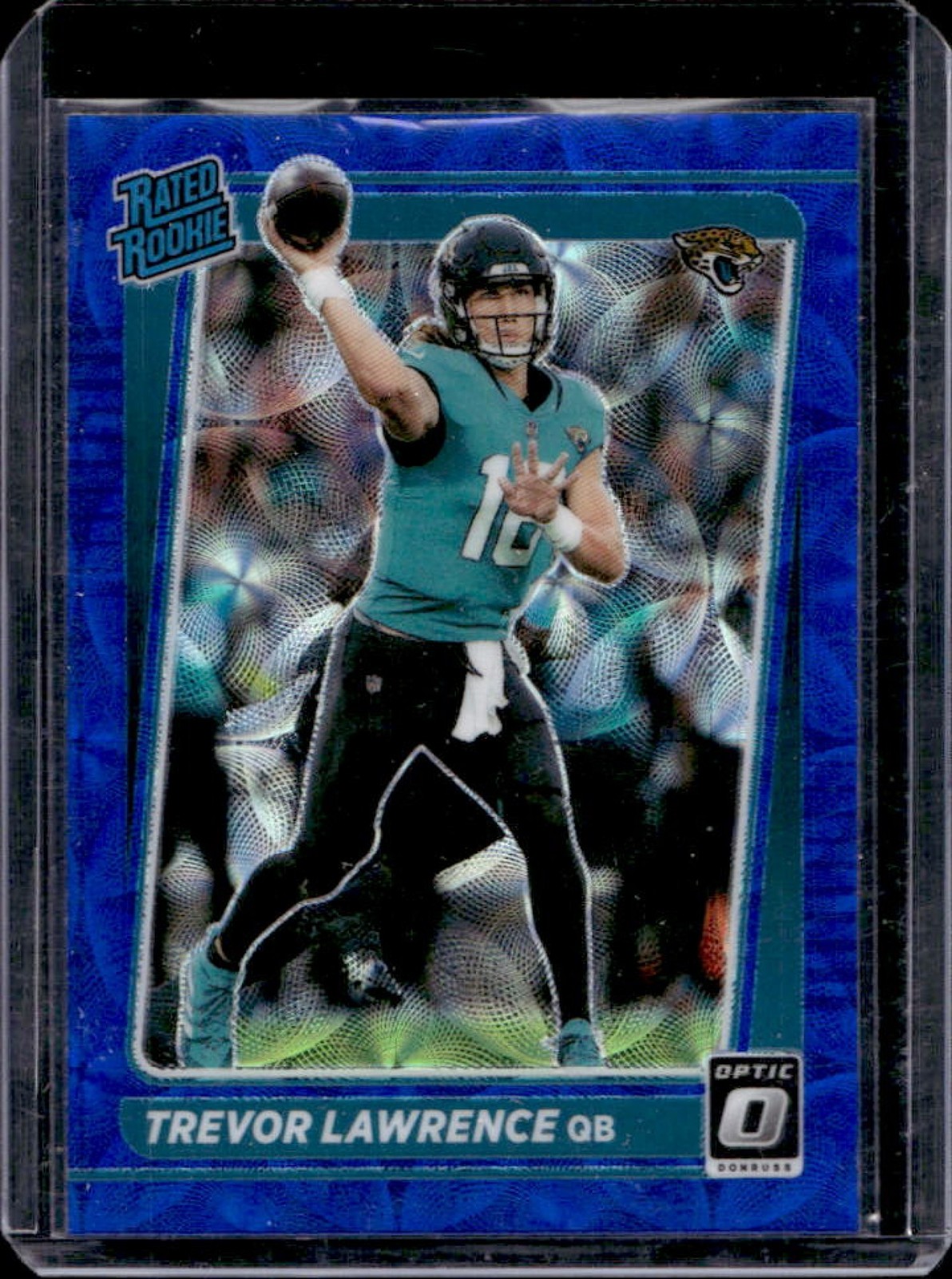 2021 Panini Donruss Optic Trevor Lawrence Blue Scope RC Rated #201 Rookie