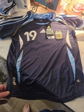 CUSTOM Messi Adidas Kids Soccer Jersey Shorts Set. Size 24 Argentina "CUSTOM"