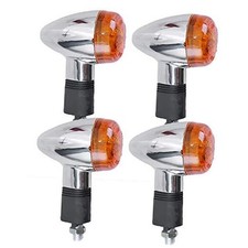12V Motorcycle Turn Signal Lights Front Rear Blinker Indicator Light Amber