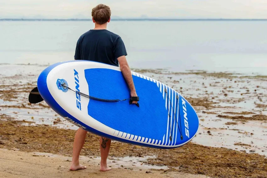 Kings Inflatable Stand Up Paddle Board 10’2 + 15L Waterproof Dry Bag - image 2 of 4