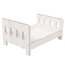 Newborn Photography Prop Bed, Handcrafted Rustic Wooden Baby Photo Bed, Detac...