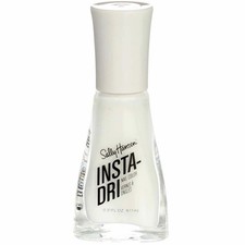 2 Pack Sally Hansen Insta-Dri Nail Polish Liquid, White On Time, 0.31 fl oz