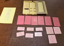 Vintage 1978 TOMY Fashion Plates Complete W/All 15 Plates, Rubbing Tool - No box