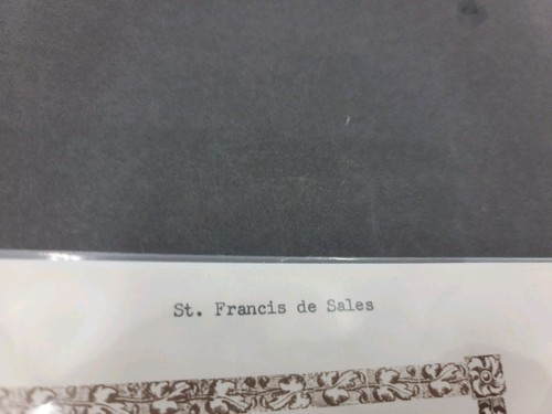 Reliquary Relic St. Francis de Sales with COA Document - 1st Class Relic - Picture 7 of 9