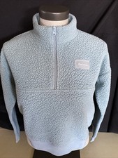 abercrombie kids LS Fleece Sweatshirt Sz 7/8 Aqua