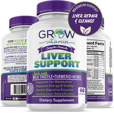 New Liver Cleanse Detox  Repair Formula 22 Herbs Liver Supplement Milk Thistle