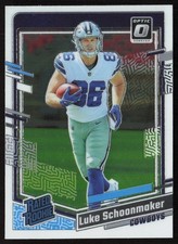 2023 Donruss Optic Luke Schoonmaker #227 Rookie Dallas Cowboys