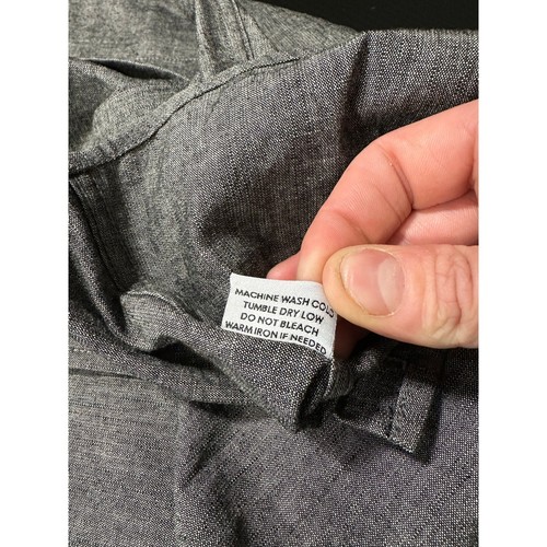 Gustin Baumwolle Langarm Freizeit Hemd Grau Gr. XL Preppy Casual - Bild 7 von 11